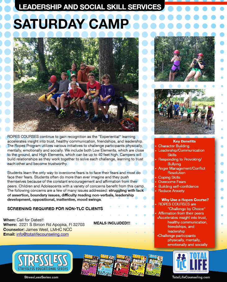 Saturday Leadership Camp Flyer & Information