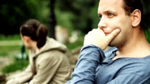 Unhappy Couple On Bench