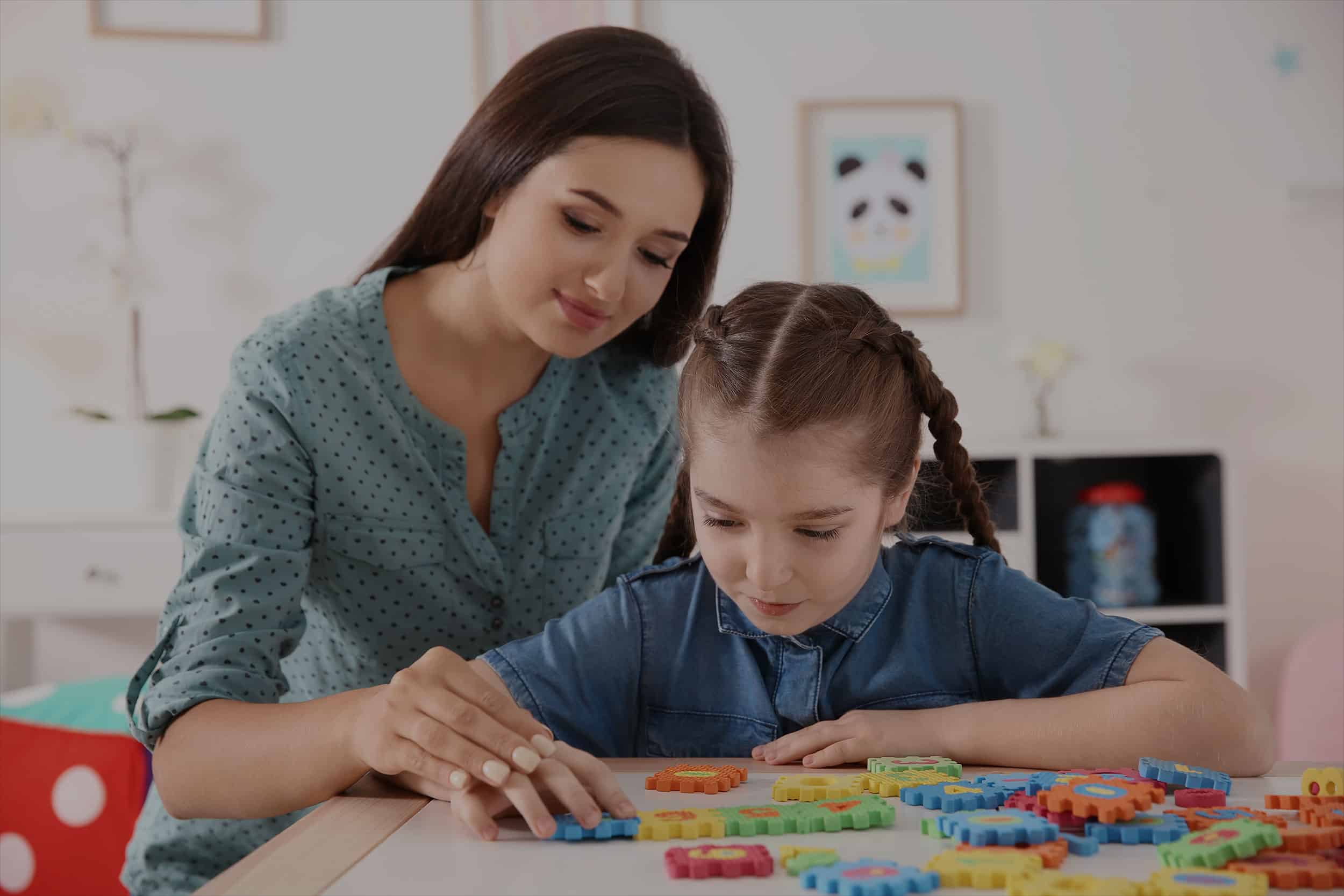 Orlando ASD Counselor working with Students with play therapy