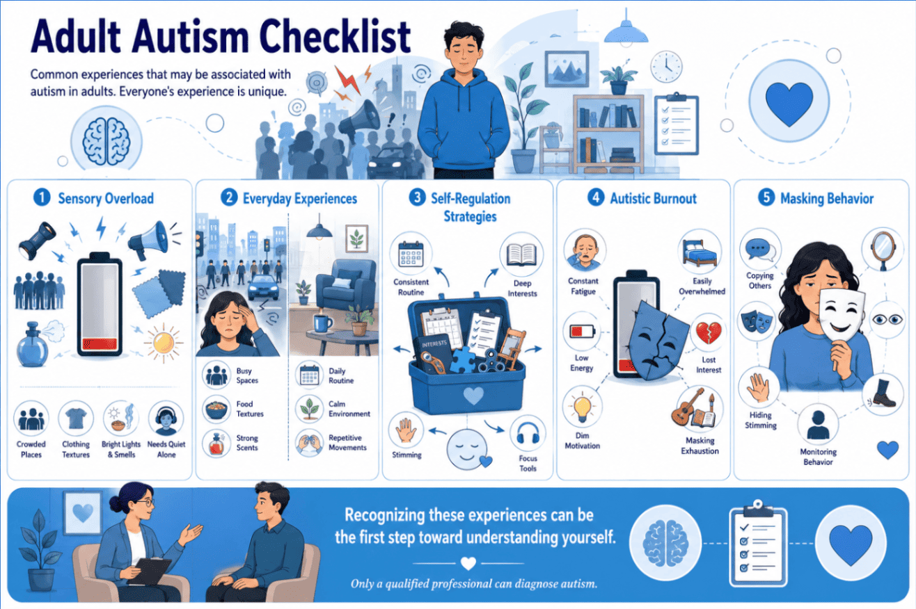 Infographics of common symptoms of Autism - Total Life Counseling for Children, Teens, Adolescents and Adults in Orlando Winter Park Clermont Lake Mary and Central Florida - Total Life Counseling for Children, Teens, Adolescents and Adults in Orlando Winter Park Clermont Lake Mary and Central Florida Infographics of common symptoms of Autism