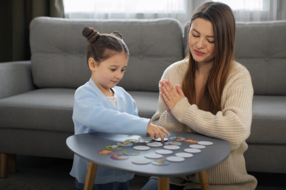 Lake Mary Play therapist helping a girl with Autism at Total Life Counseling Center