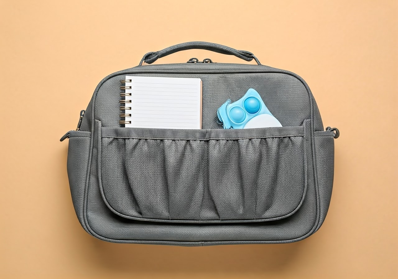 ADHD-friendly travel bag items.