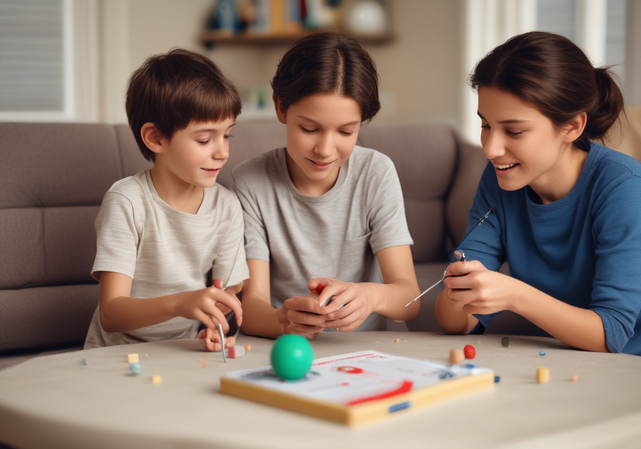 Children doing emotional regulation activity reccommended by Total Life Counseling.