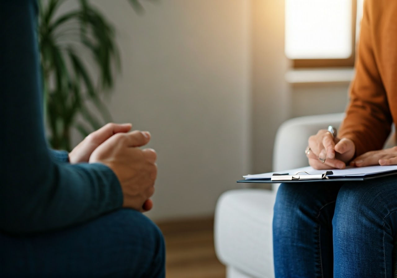 Therapy session for mental health.