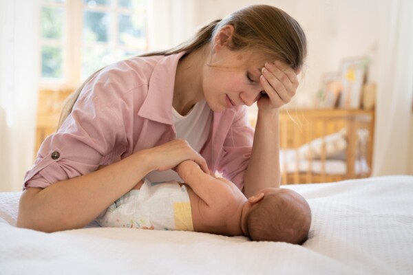 Postpartum Depression mother with baby Postpartum Depression mother with baby