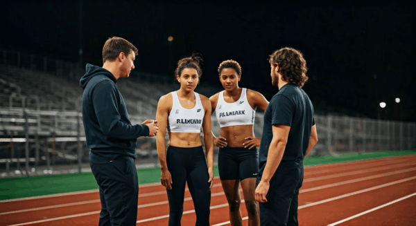 Supportive sports counseling session