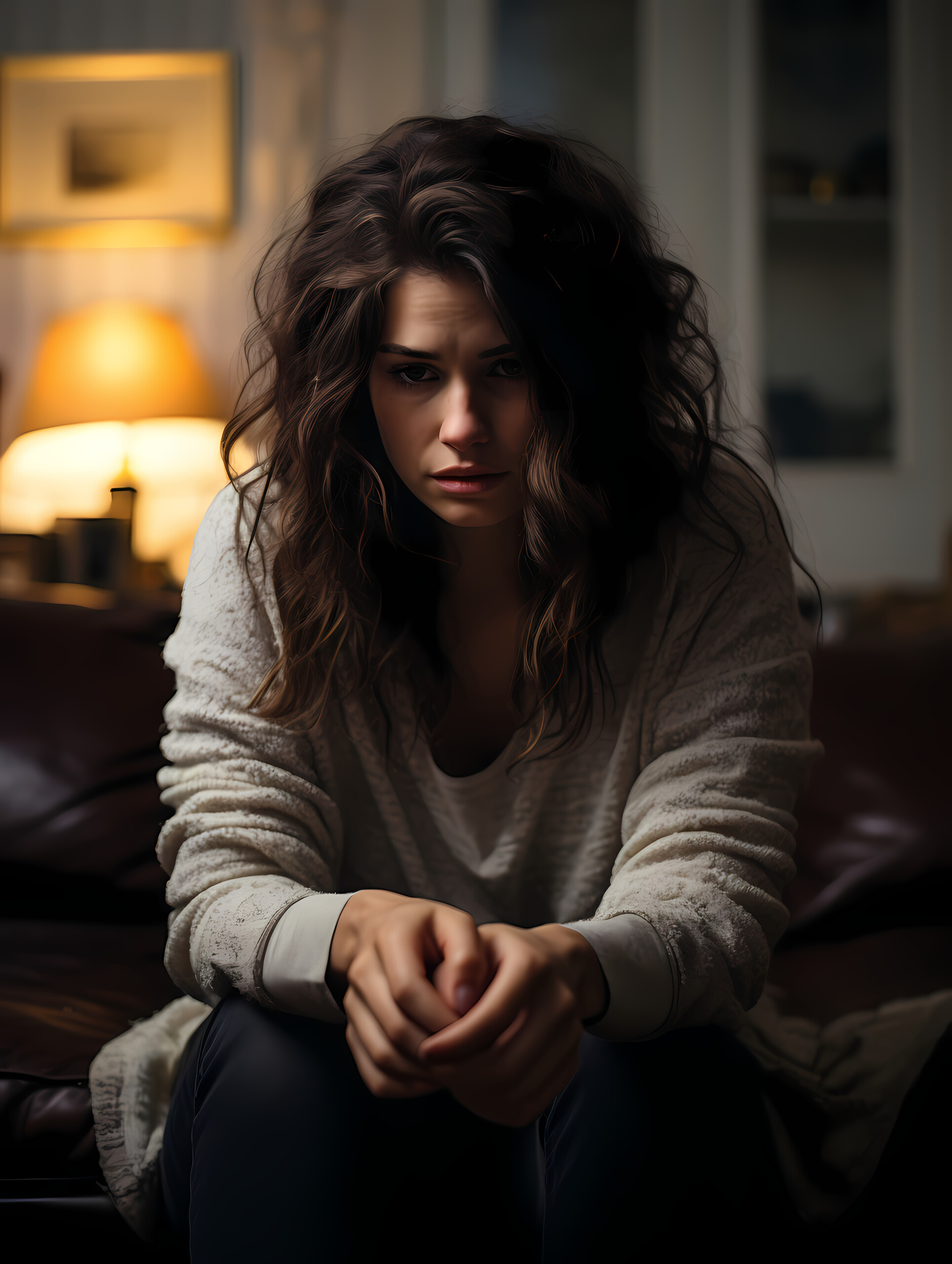 image of a woman expressing distress, symbolizing the emotional dysregulation of BPD