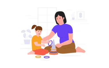 Illustration of play therapy