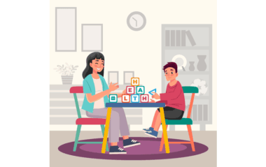 Illustration of play therapy