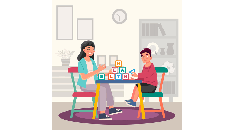 Illustration of play therapy