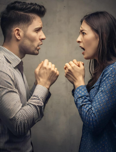 Couple fighting Couple fighting