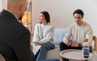 Couple seeking marriage counseling