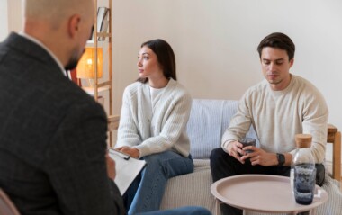 Couple seeking marriage counseling