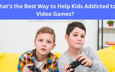 Boys playing video game