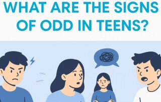 Illustration of signs of odd in teens