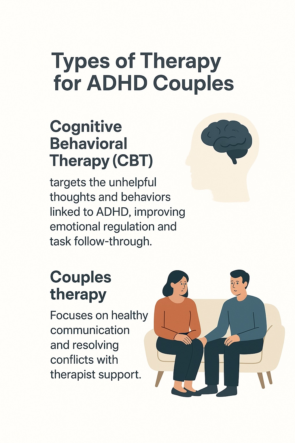 Types of Therapy for ADHD Couples