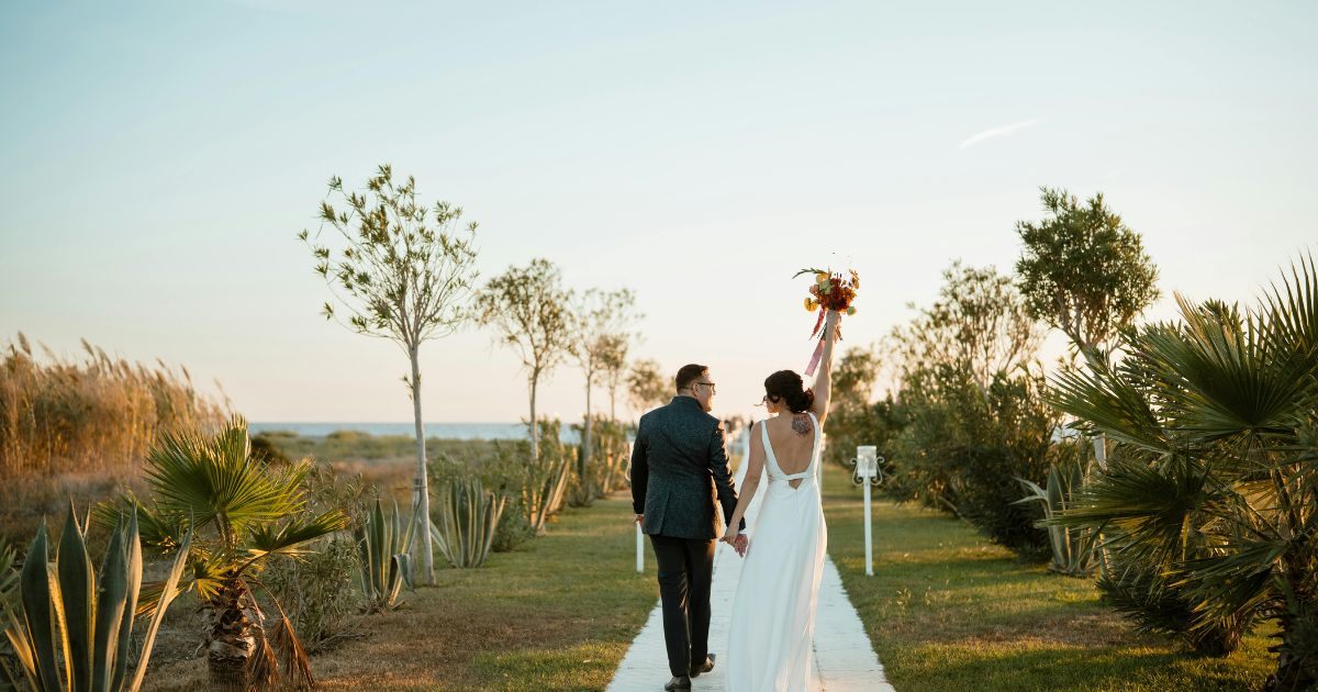 Couple getting married