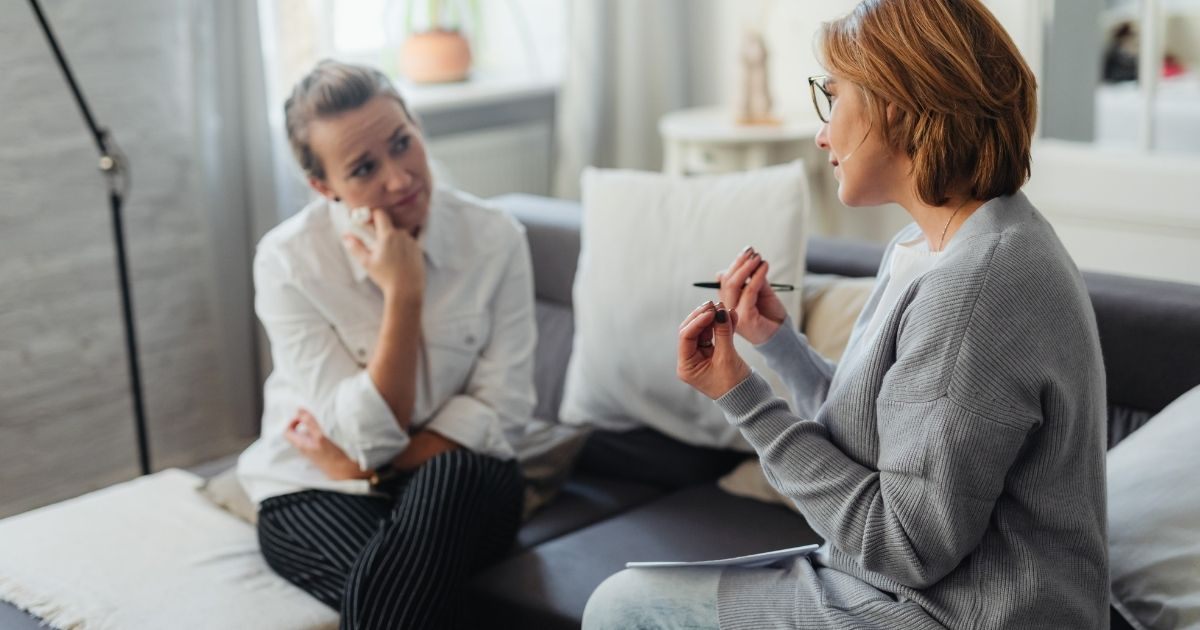 Woman having a counseling session