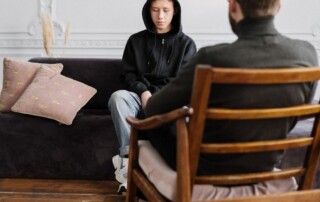 Young boy having a counseling session