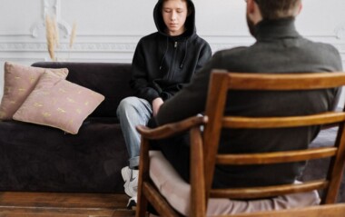 Young boy having a counseling session
