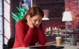 woman who is emotionally burnt out