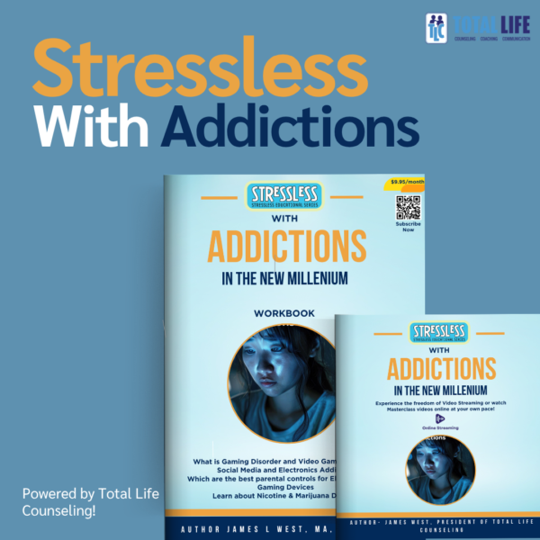 Addict - Total Life Counseling for Children, Teens, Adolescents and Adults in Orlando Winter Park Clermont Lake Mary and Central Florida Product Photo: Stress Less with Additions In The New Millenium video series