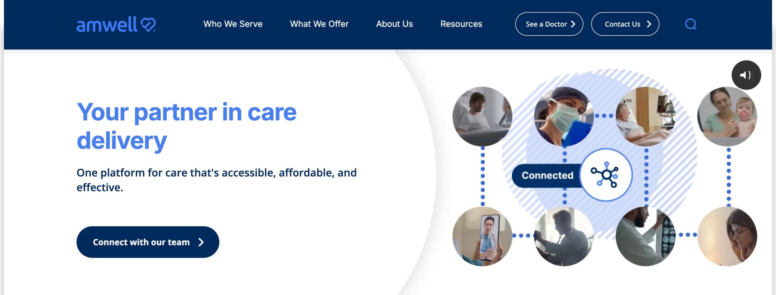 Screenshot of Grow therapy home page