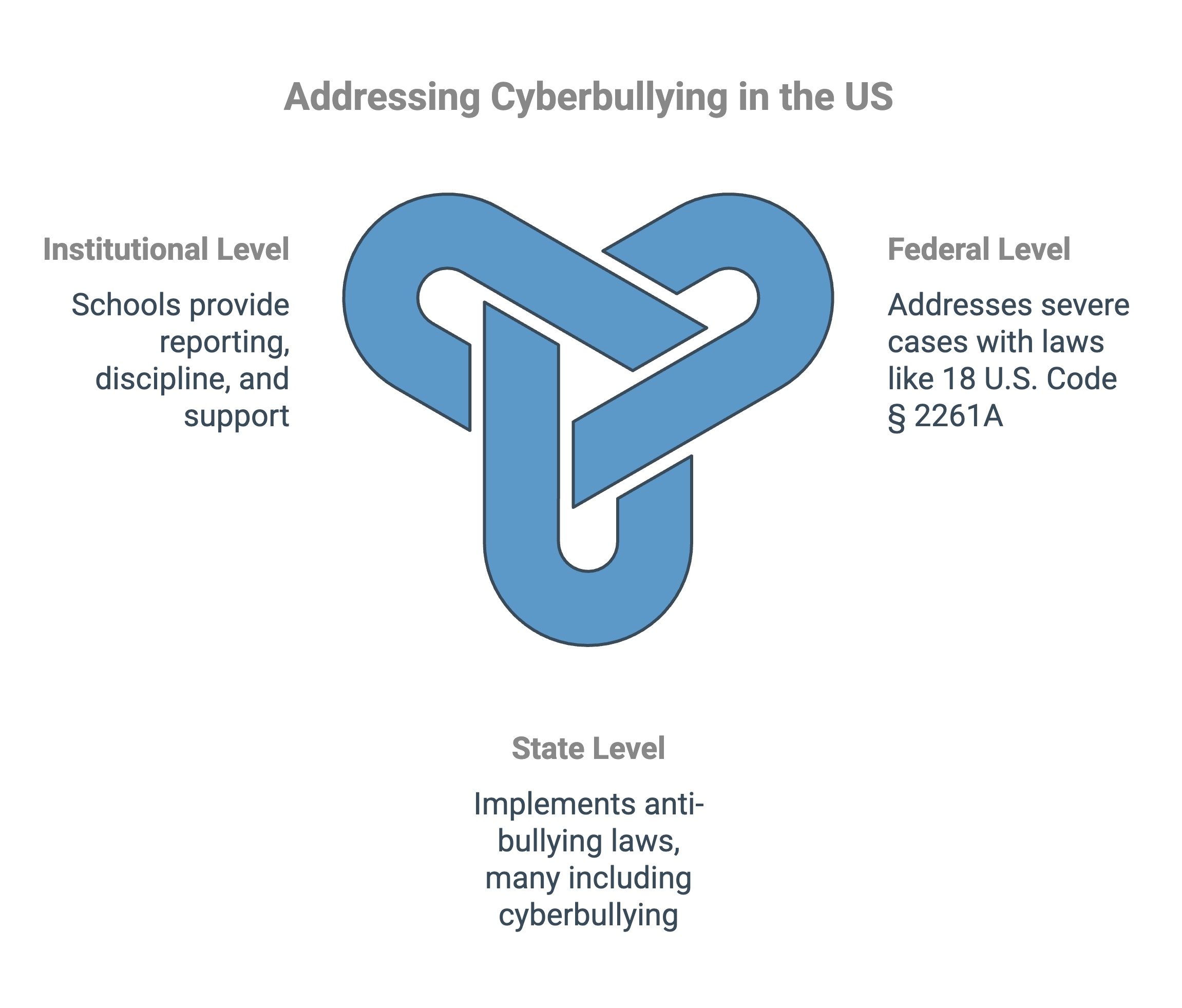 Infographic on Addressing Cyberbullying in the US